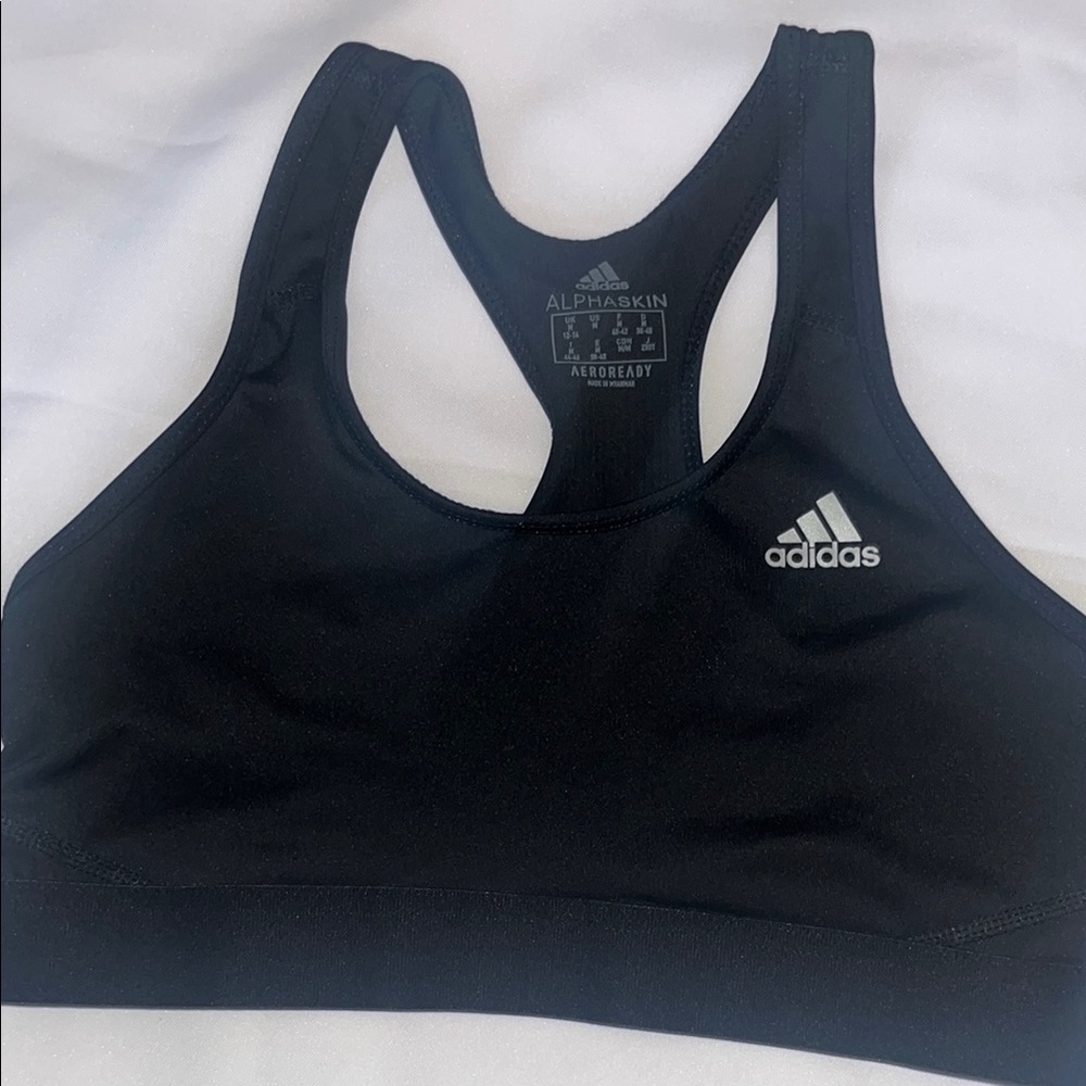 Adidas Alphaskin Black Sports Bra